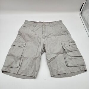 OTB Men's Cargo Shorts Beige Size 34 Cotton Ramie Blend Casual Outdoor